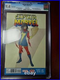 Captain Marvel #17 2nd print CGC 9.4 1st Appearance Kamala Khan Ms. Marvel MCU