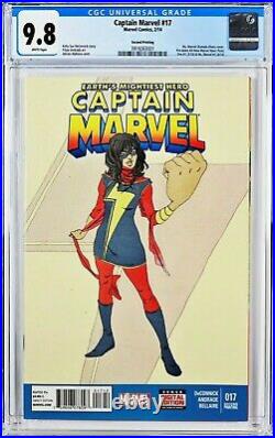 Captain Marvel 17 Cgc 9.8 2nd Print 1st Kamala Khan Ms. Marvel Cover Disney+