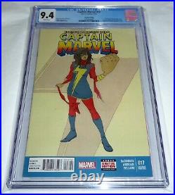 Captain Marvel #17 Second Printing CGC Universal Grade 9.4 Kamala Khan Cover 2nd