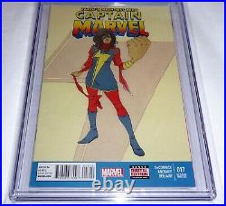 Captain Marvel #17 Second Printing CGC Universal Grade 9.4 Kamala Khan Cover 2nd