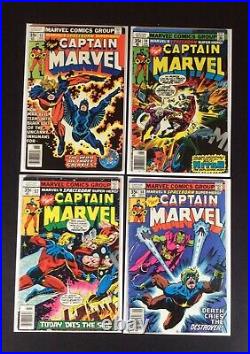 Captain Marvel (1968) #6,23,35,37,41,43,46-49,51-54,57-62, LOT of 20 Vintage
