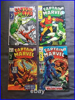 Captain Marvel 1968 Lot 1-62 Complete Collectors Set VF Range Run! Mar-vel