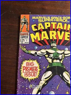 Captain Marvel #1 1st Solo Series Captain Marvel 1968