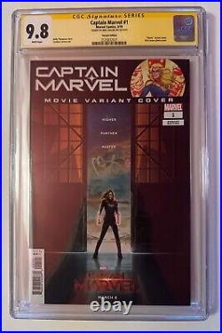 Captain Marvel #1 (2019) CGC SS 9.8 Movie Variant Cover Signed by Brie Larson