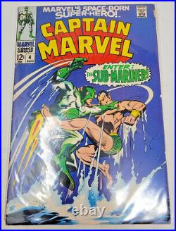 Captain Marvel #1,2,3,4,5,6 1968 High Grade 6 Book Lot