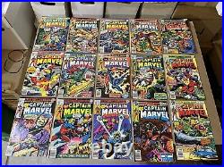 Captain Marvel #1-62 (marvel, 1968) Complete Set Thanos Avengers 18 24 28 33 34