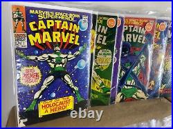 Captain Marvel 1-62 (miss. 3bks) SET Nice! 1968-1979 Marvel Comics (s 13390)