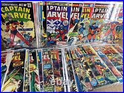 Captain Marvel 1-62 (miss. 3bks) SET Nice! 1968-1979 Marvel Comics (s 13390)