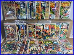 Captain Marvel 1-62 (miss. 5bks) SET 1968-1979 Low-Grade Marvel Comics (s 13394)