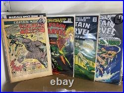Captain Marvel 1-62 (miss. 5bks) SET 1968-1979 Low-Grade Marvel Comics (s 13394)