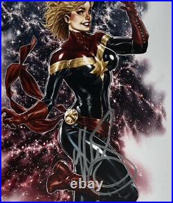 Captain Marvel #1 Brooks Cover Cgc Ss 9.8 Signed By Mark Brooks