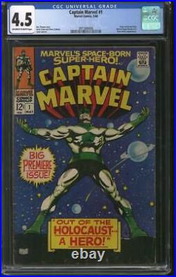 Captain Marvel #1 CGC 4.5 (OW-W) Roy Thomas Story