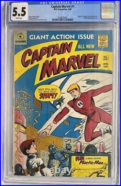 Captain Marvel #1 CGC 5.5 WP