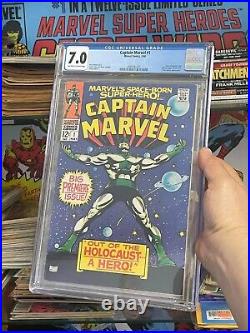Captain Marvel #1 (CGC 7.0 1973) Roy Thomas. Colan. Key 1st Issue