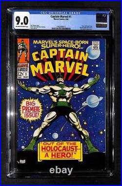 Captain Marvel #1 CGC 9.0 Kree Sentry appearance Classic Marvel Comic Book Story
