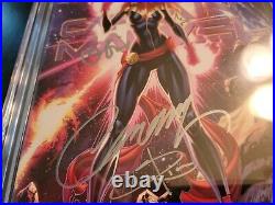 Captain Marvel #1 CGC 9.8 SS Signed Brie Larson Rich JSC Edition A HTF