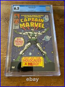 Captain Marvel #1 CGC FN+ 6.5 1st Solo Title & 3rd app Marvel Comics 1968