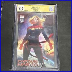 Captain Marvel #1 CGC SS 9.6 Signed By Artgerm Artgerm Collectibles Variant