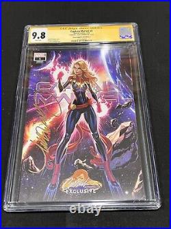 Captain Marvel 1 CGC SS 9.8. Signed J Scott Campbell. Variant Ed A. Exclusive