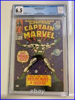 Captain Marvel 1 Cgc 6.5 Fn+ 1968 What A Deal! Colan Art Beautiful! Silver Age