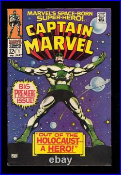 Captain Marvel #1 (FN) 1st Silver Age Issue of Captain Marvel! 1968 L@@K