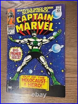 Captain Marvel #1 Marvel Comics 1968 White Pages, Higher grade