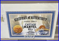 Captain Marvel #1 by J Scott Campbell Signed 9.8 CBCS