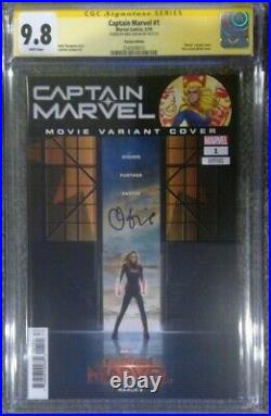 Captain Marvel #1 photo cover variant CGC 9.8 SS Signed by Brie Larson