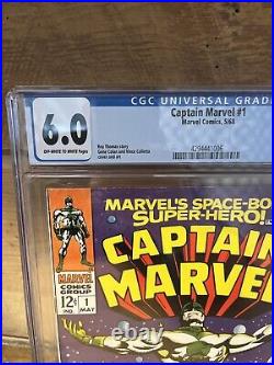 Captain Marvel 1st issue of title Thomas/Colan 2nd app Carol Danvers 1968 CGC6.0