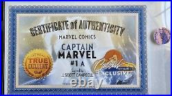 Captain Marvel (2019) J Scott Campbell SIGNED SET NM+