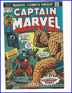 Captain Marvel # 26 VF/NM Marvel Comic Book Thanos Avengers Hulk Thor Thing TD1