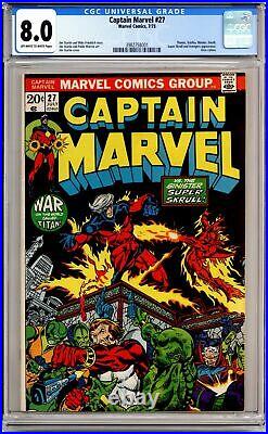 Captain Marvel #27 CGC 8.0 1973 3982758001