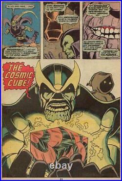 Captain Marvel #28 CGC 9.0 THANOS OBTAINS COSMIC CUBE AKA TESSERACT 1st Eon MCU