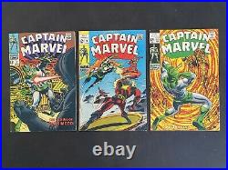 Captain Marvel #2-#20 Marvel Comics Silver Age Lot Of 14 VG-VG/FNMANY KEYS