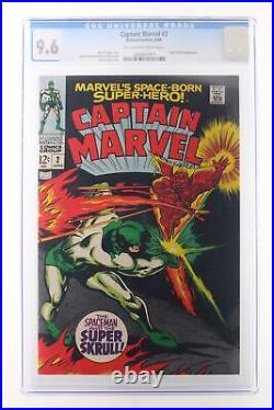 Captain Marvel #2 Marvel Comics 1968 CGC 9.6 Super-Skrull appearance