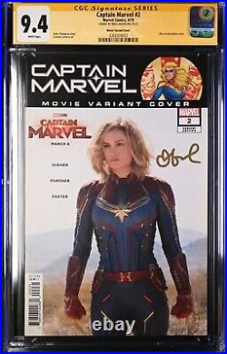 Captain Marvel 2 Movie Photo CGC SS 9.4 Signed by Brie Larson