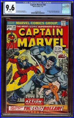 Captain Marvel # 30 CGC 9.6 White (Marvel, 1974) Thanos & Drax cameos