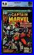Captain Marvel #33 CGC 9.0 Origin of Thanos 1974