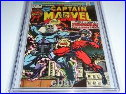 Captain Marvel #33 CGC SS Signature Autograph JIM STARLIN 9.8 Origin Thanos