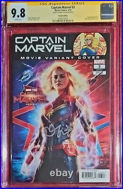 Captain Marvel 3 CGC SS 9.8 Brie Larson Photo Cover Signed