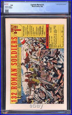 Captain Marvel #3 Cgc 9.4 White Pages // Super Skrull Appearance Marvel 1968