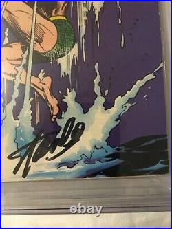 Captain Marvel #4 And Submariner Comic (CGC 8.5) signature series Stan Lee 8/68