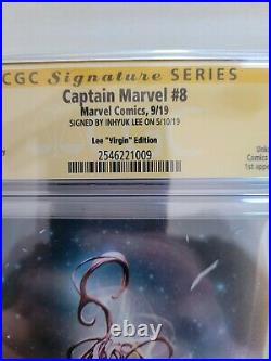 Captain Marvel #8 CGC 9.8 SS Inhyuk Lee Virgin Variant 1st appearance of Star