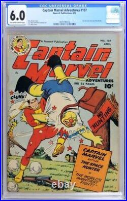 Captain Marvel Adventures 107 Cgc 6.0 Fawcett 1950 CC Beck Otto Binder