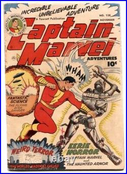 Captain Marvel Adventures #138 1952 Fawcett -VG+ Comic Book