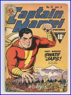 Captain Marvel Adventures #14 GD/VG 3.0 RESTORED 1942
