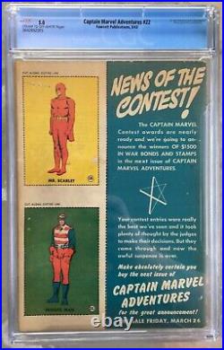 Captain Marvel Adventures #22 (1943) CGC 5.0 - 1st Mr. Mind (voice) Hitler app