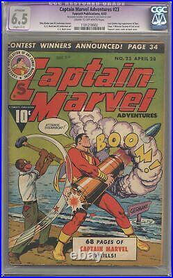 Captain Marvel Adventures #23 CGC 6.5 RESTORED 1943 1101218002