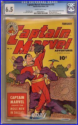 Captain Marvel Adventures #32 CGC 6.5 1944 0990638011