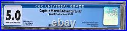Captain Marvel Adventures #3 Cgc 5.0 - Sivanna Appearance C. C. Beck Shazam